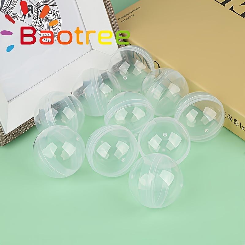 

50pcs Transparent Gashapon Ball Pp Plastic, Capsule Toys Eggs