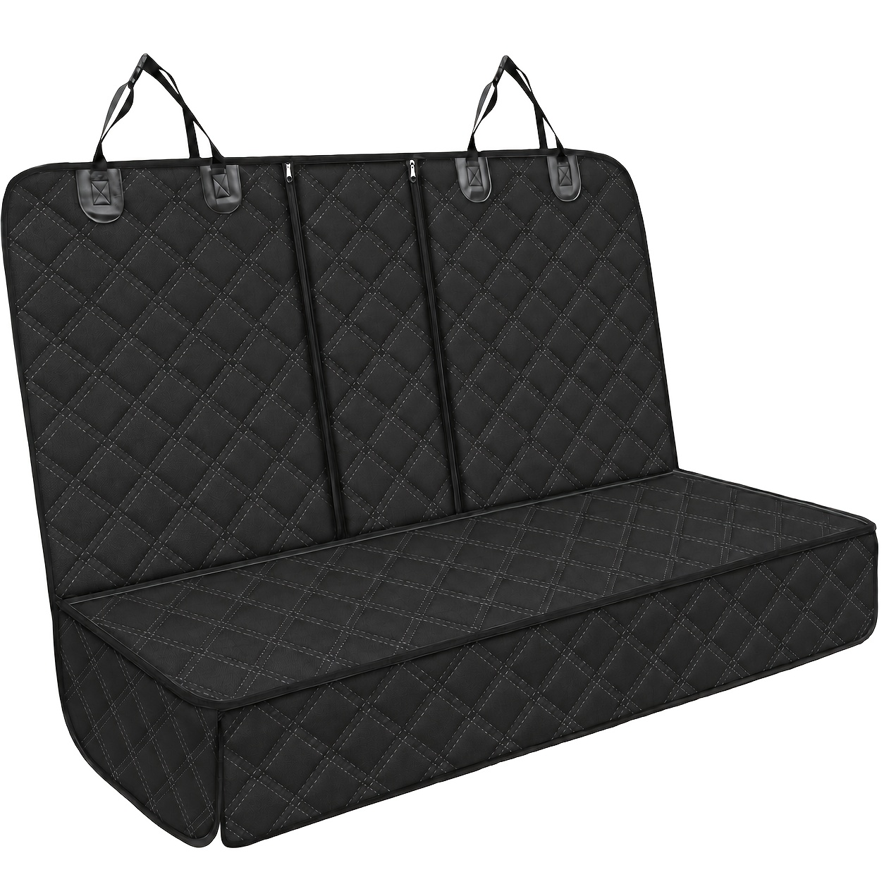Image of Seat Cover Suitable For Rear Dog Seat Cover Durable Scratch-resistant And Anti-slip, Protecting Pet Fur And Mud Washable Rear Dog Cover Compatible With Car Armrests
