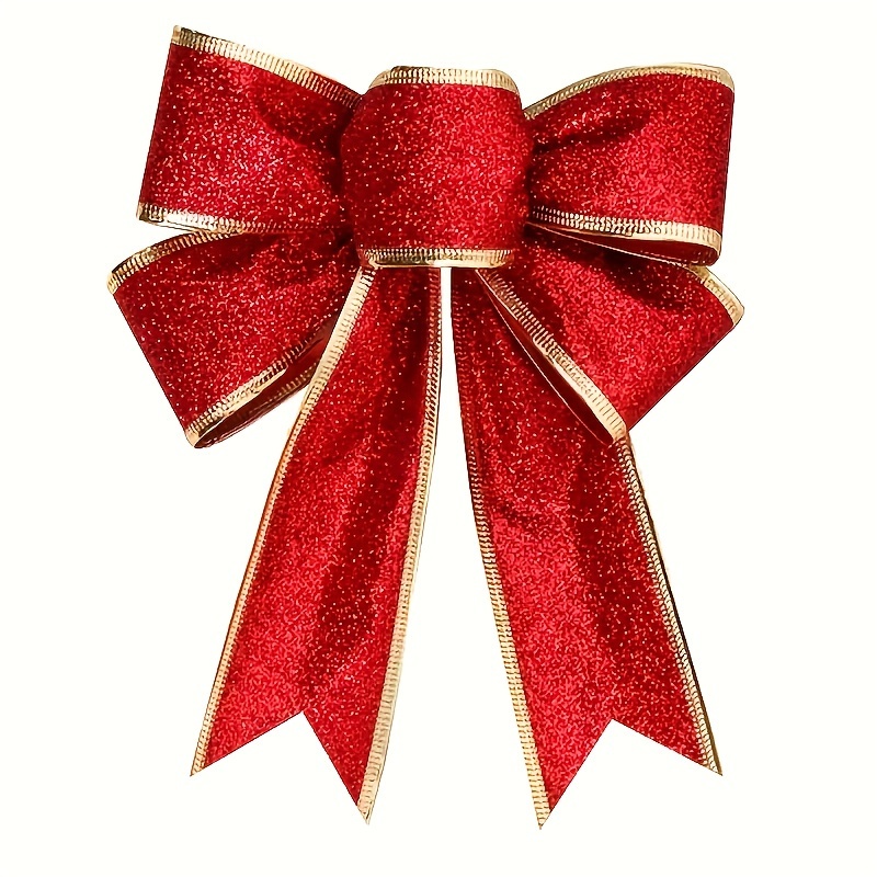 

6pcs Assorted Christmas Bow , Bows In Red, , , , And , , For Decor, Christmas Tree Ornaments, Wreath Accents, And Wrapping