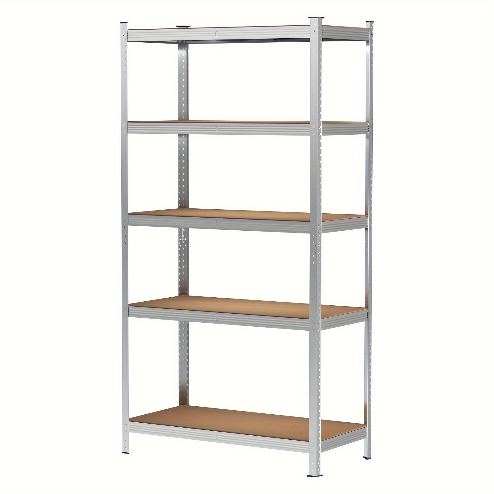 Heavy-duty 5-tier Shelving Unit Suitable For Garage,, Workshop - Commercial/residential Storage Shelf With Metal Mdf, Painted & Freestanding, Multi- Unit For Home/office/dormitory, Standing Shelf