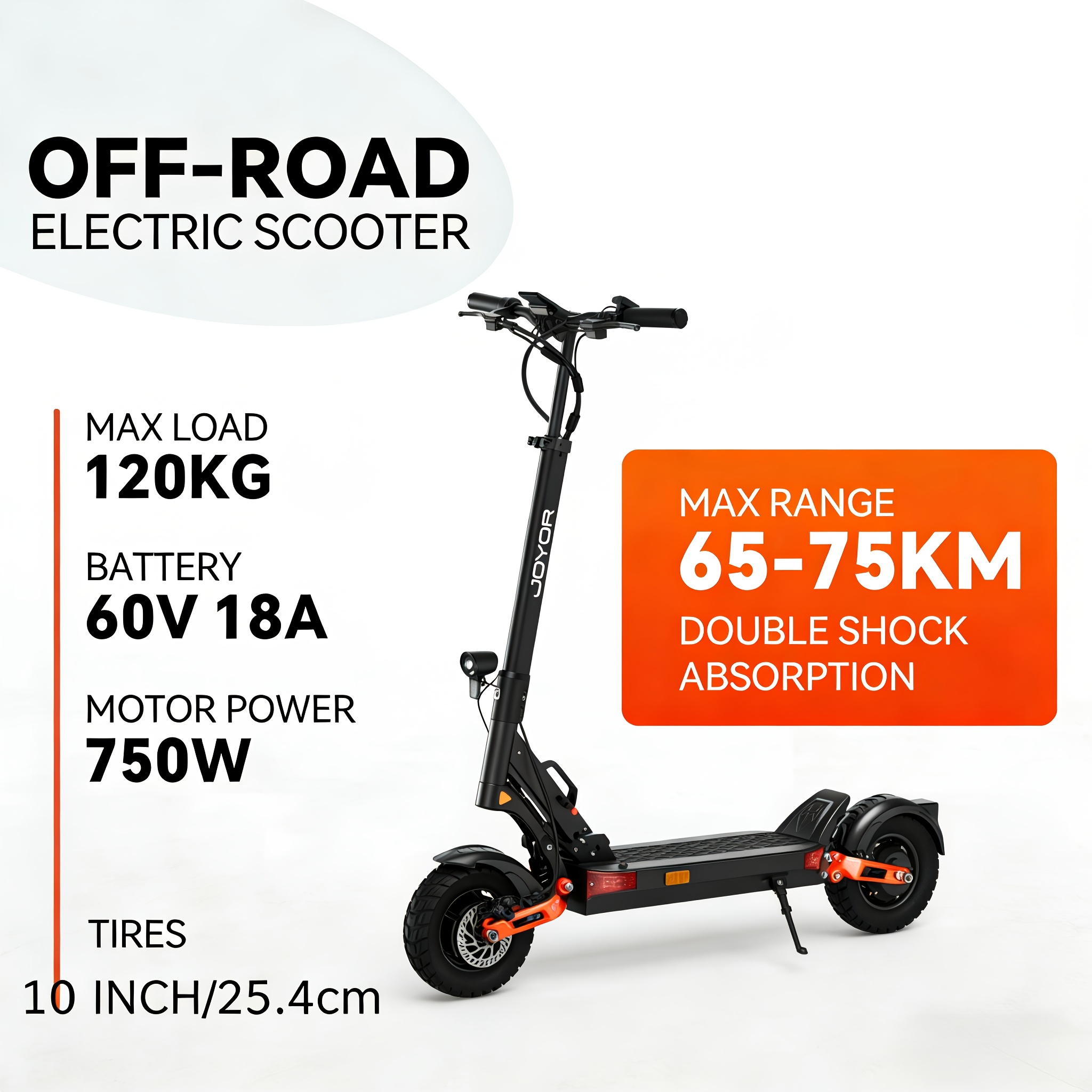 t10 electric scooter 750w powerful motor 10 off road tires 20mph 47 miles long range   brakes   264lbs folding shock resistant commuter e scooter for men women Product details 0