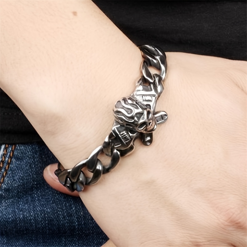 Gothic Skull Pendant Chain Alloy Hip Hop Jewelry