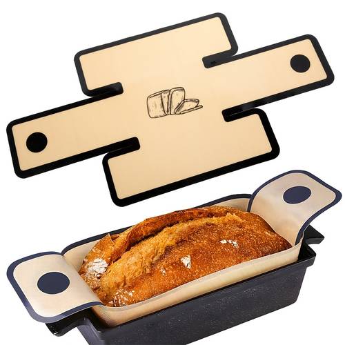 one large reusable silicone baking board liner non stick and easy to clean measuring 19 3x9 5 inches 49x24cm safe for food use suitable for loaves pastries and pizza dishwasher safe