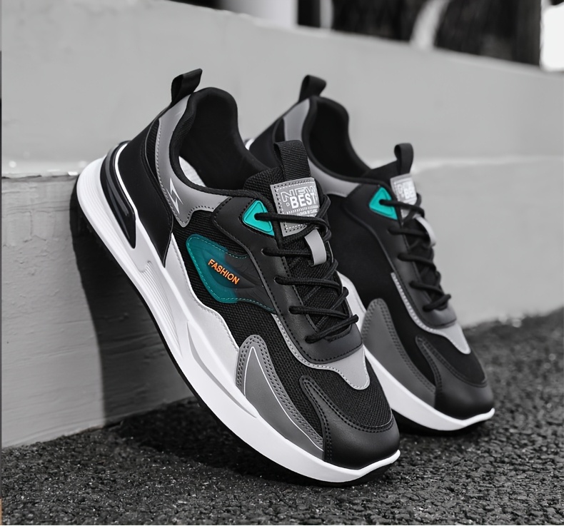 mens fashion sports sneakers lightweight versatile running shoes with     lace up closure comfortable for casual attire and outdoor activities details 14