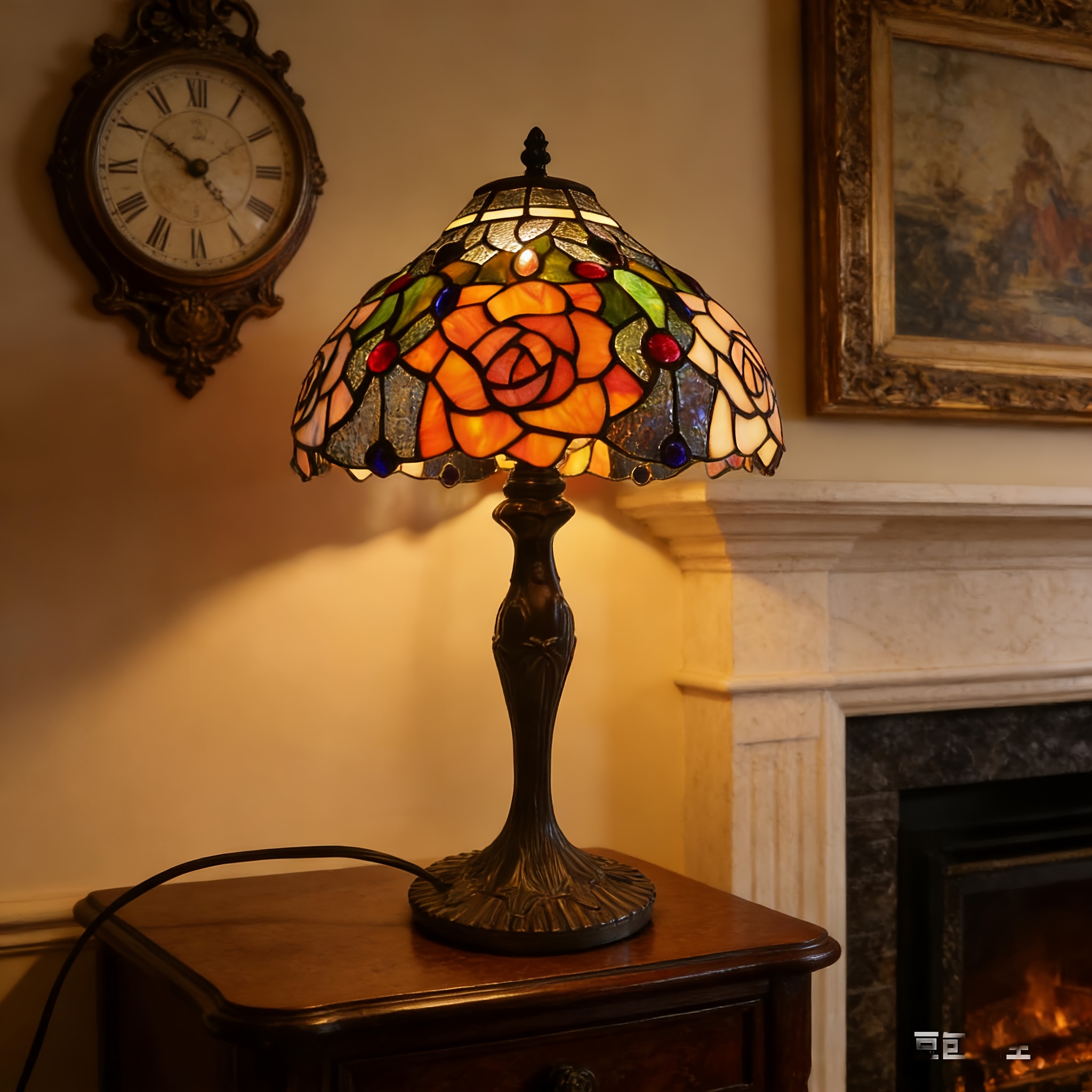 stained glass lamps sold on Temu United States