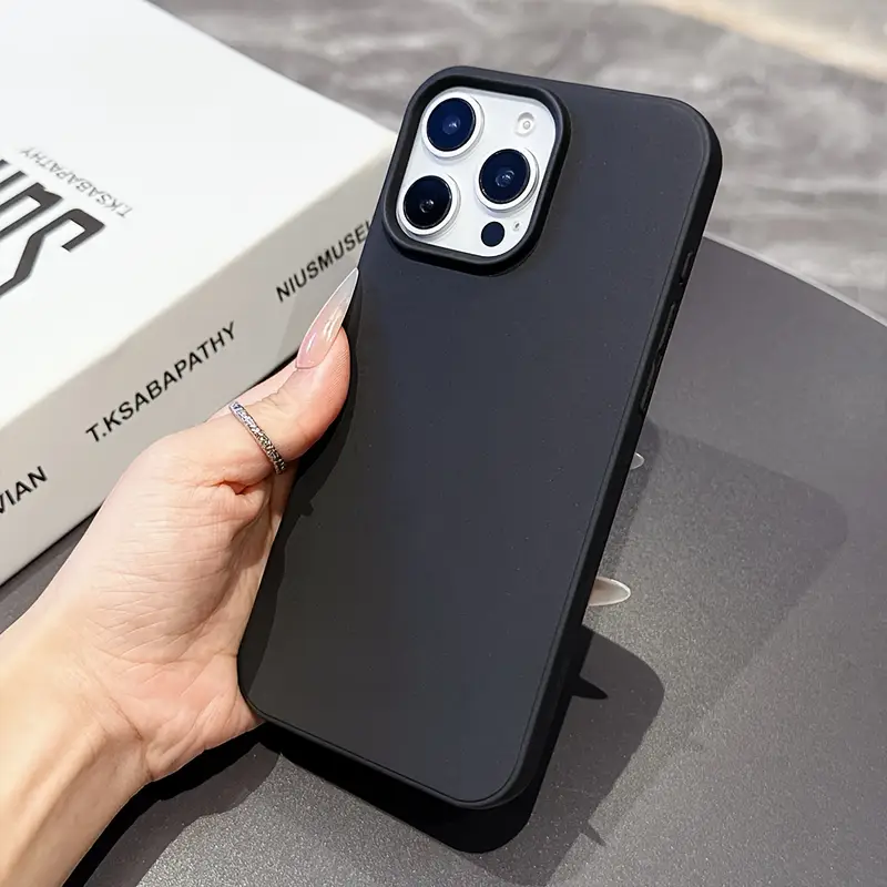 a lightweight simple black phone case suitable iphone - Temu a lightweight simple black phone case suitable iphone - Temu