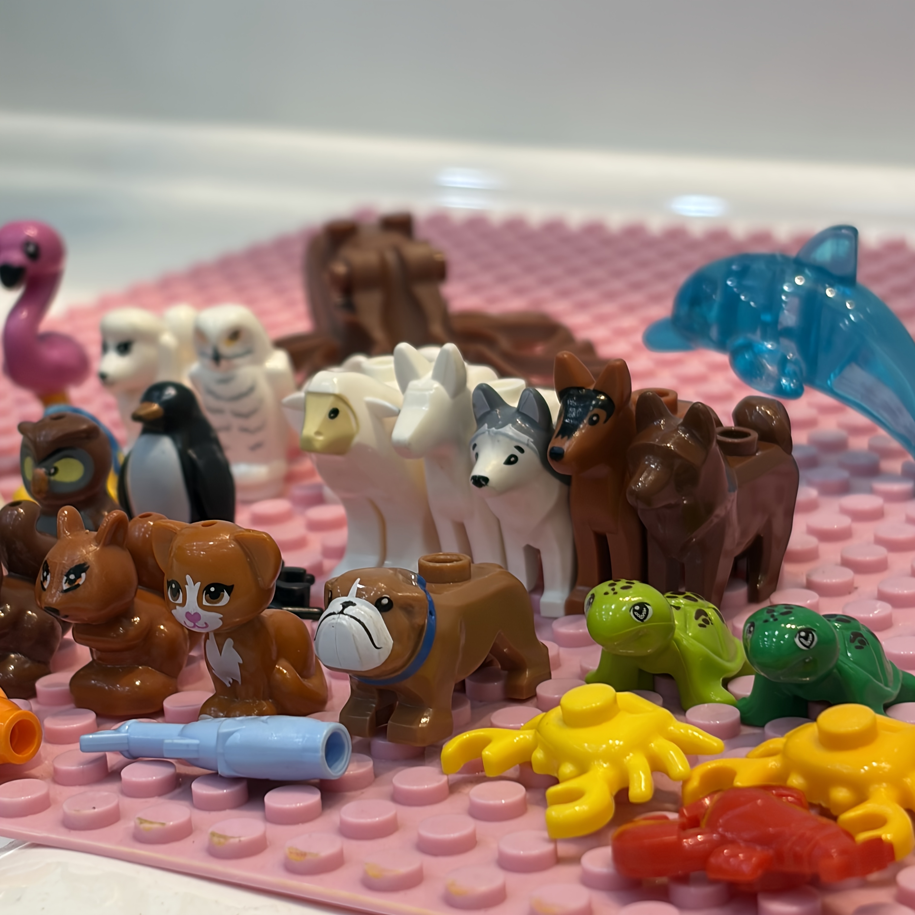 30pcs Animal Building Blocks Additions Toys
