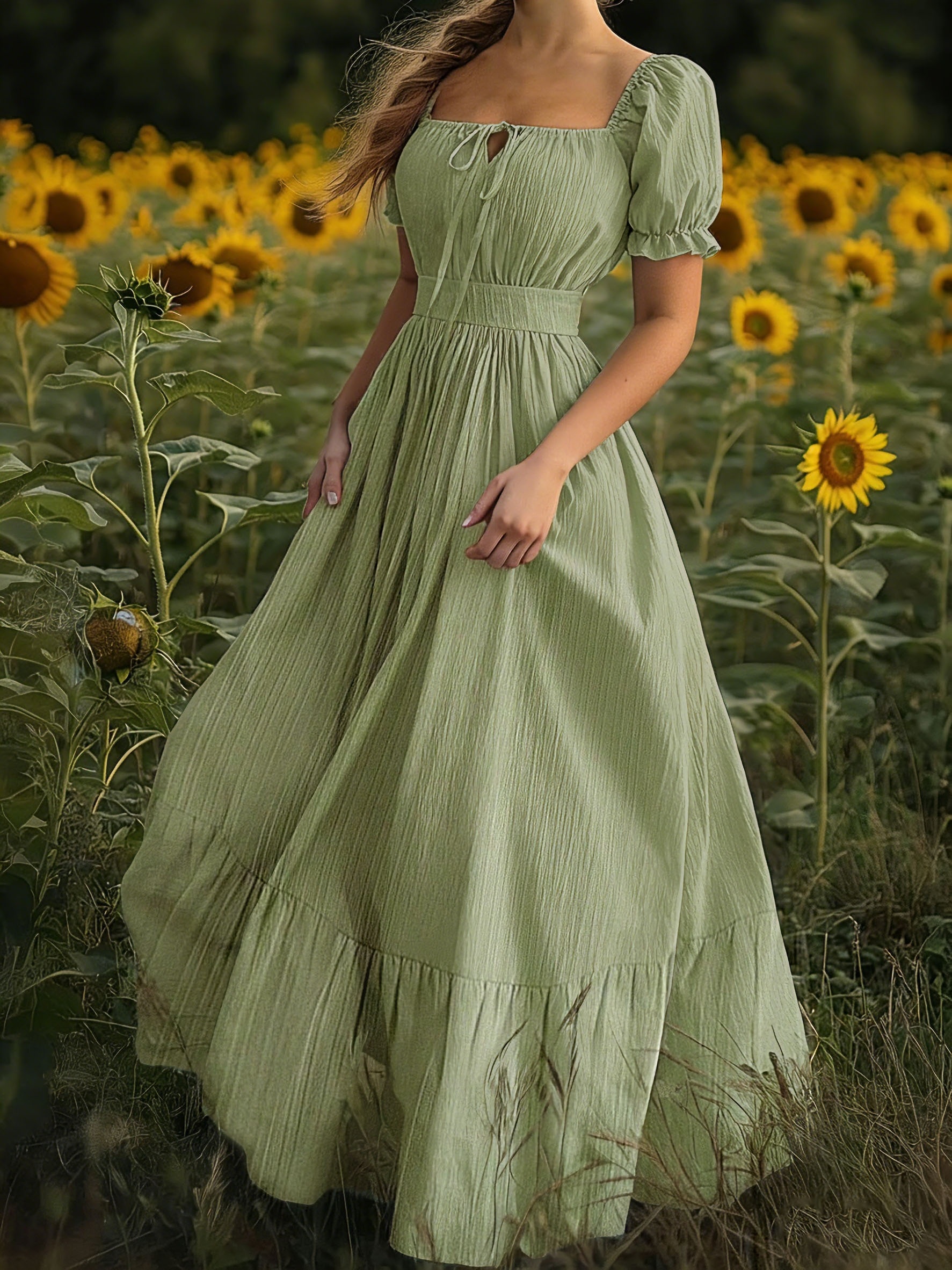 green dresses for women sold on Temu Philippines