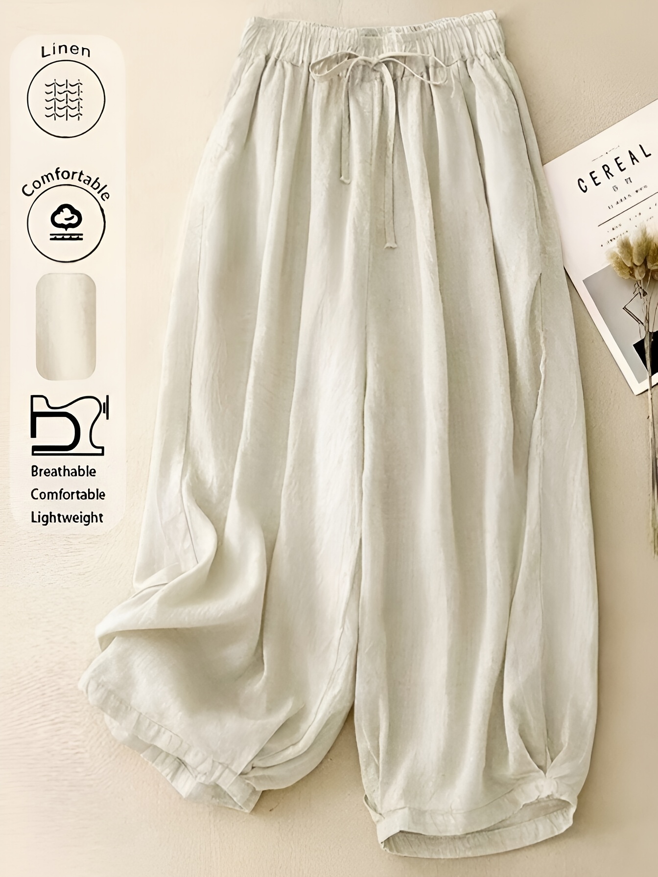 【U LAN】Clear Balloon Wide Cotton Pants Cotton Balloon Pants | UNIQLO US