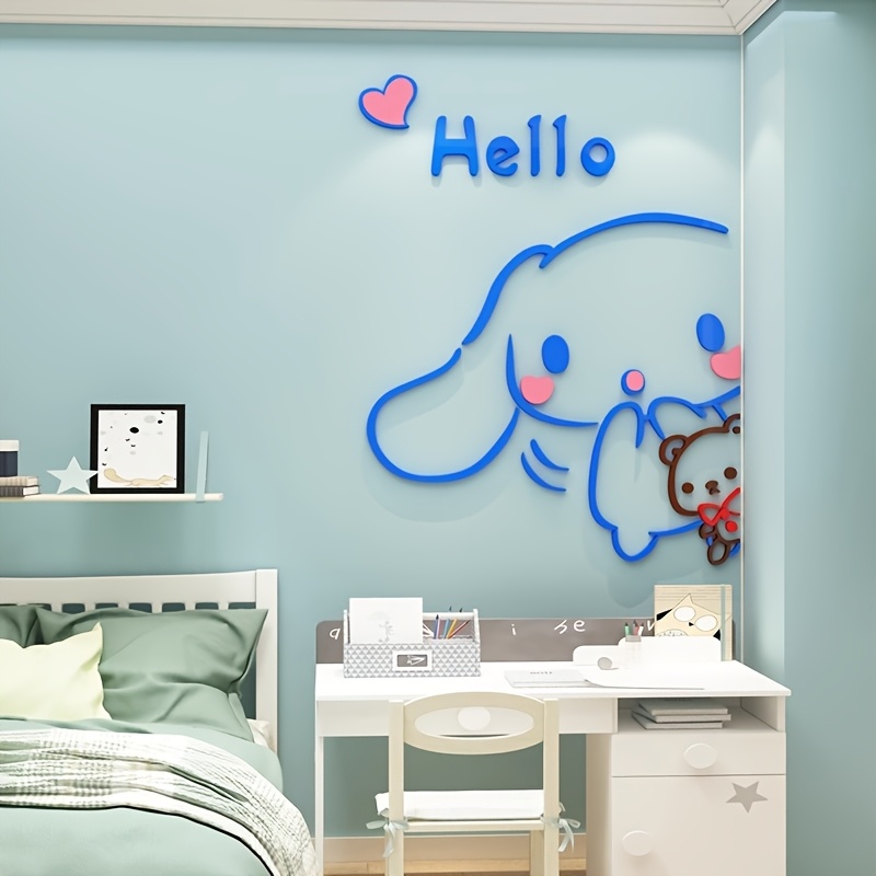 

Sanrio Cinnamoroll & Pompompurin Self-adhesive Wall Decals - Bedroom, Party Decor, And Gifts For Valentine's Day, Christmas, Birthdays