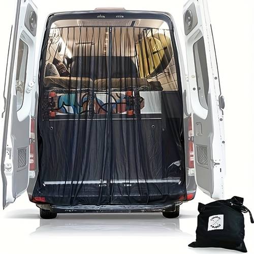 black universal magnetic window net for cars rvs and campers multi size mosquito insect screen with storage bag uv protection and outdoor camping essentials car window cover durable netting
