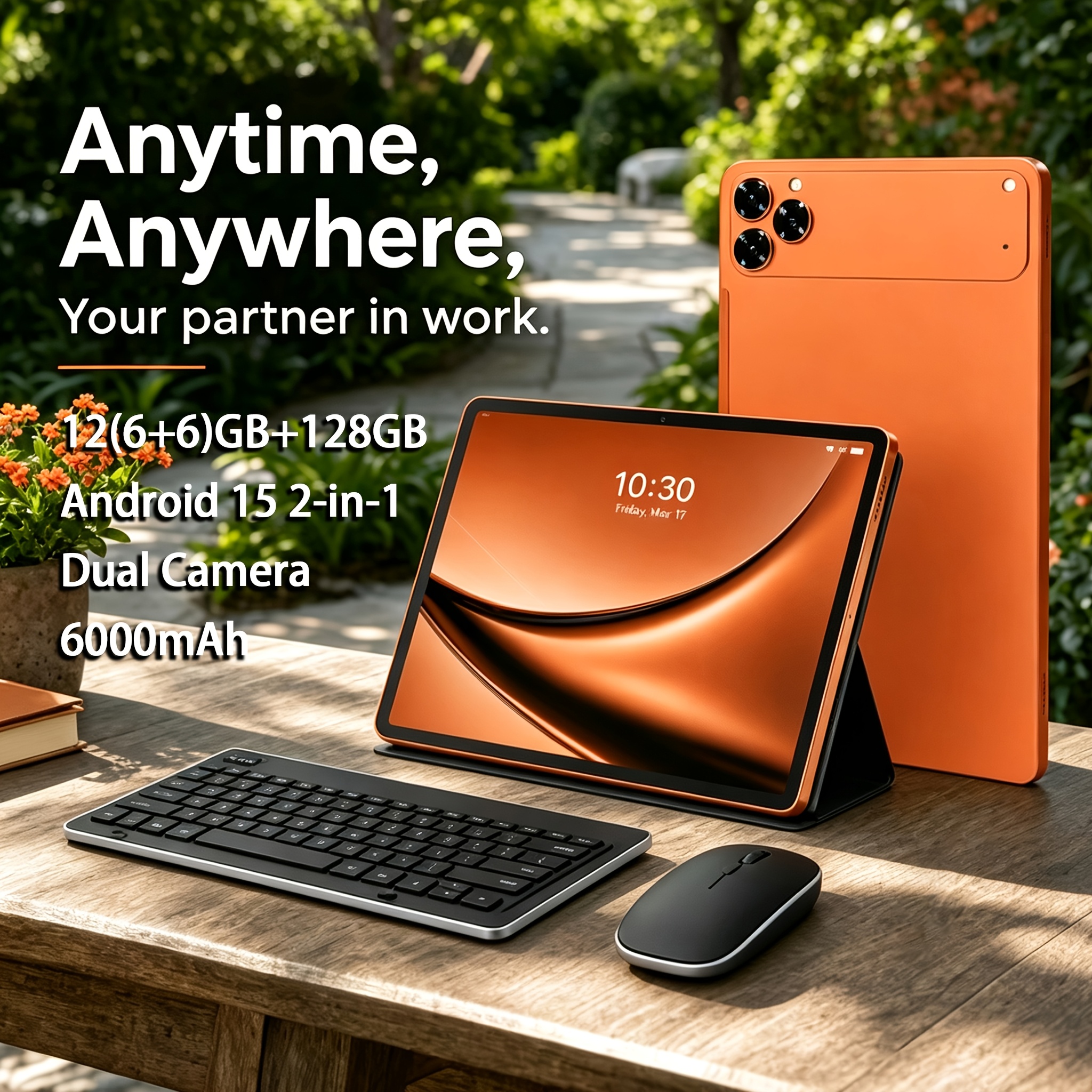 imagen del artículo [  15 de 10.1 pulgadas] tablst tableta con pantalla de 10.1 pulgadas   15, gpu de    , 12 gb de   (6 gb + extensión de 6 gb), 128 gb de rom, batería de 6000 mah, wifi tablst, teclado  , película para tableta, auriculares, lápiz óptico, tableta, pad, tableta, pad