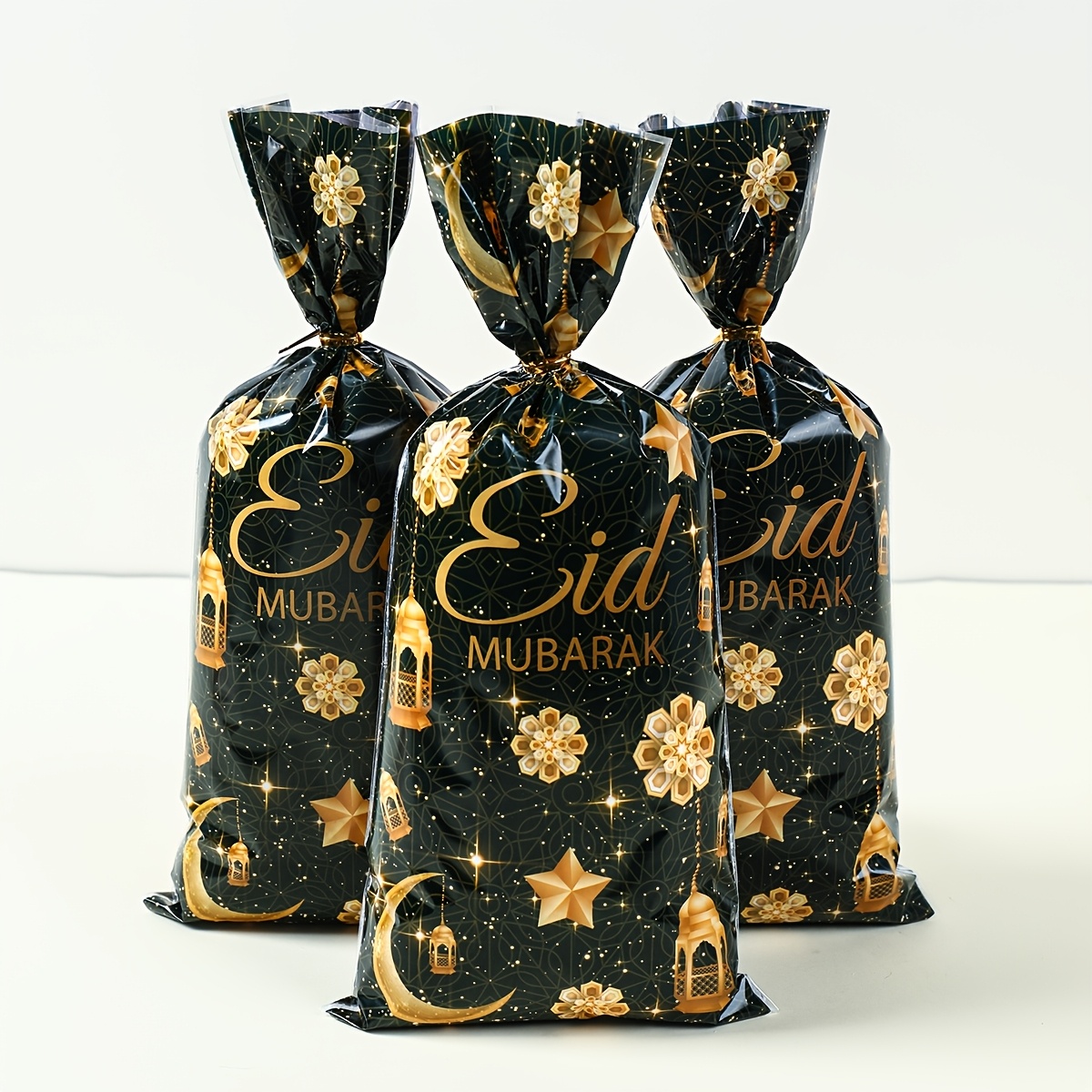 

25/50/100pcs, Candy Bag, Black Star Castle Gift Bag, Candy Packaging Bags, Ramadan Decoration For Home, Ramadan Party Decoration, Eid Al Gifts, Ramadan Mubarak Eid Al-fitr Gifts, Party Supplies