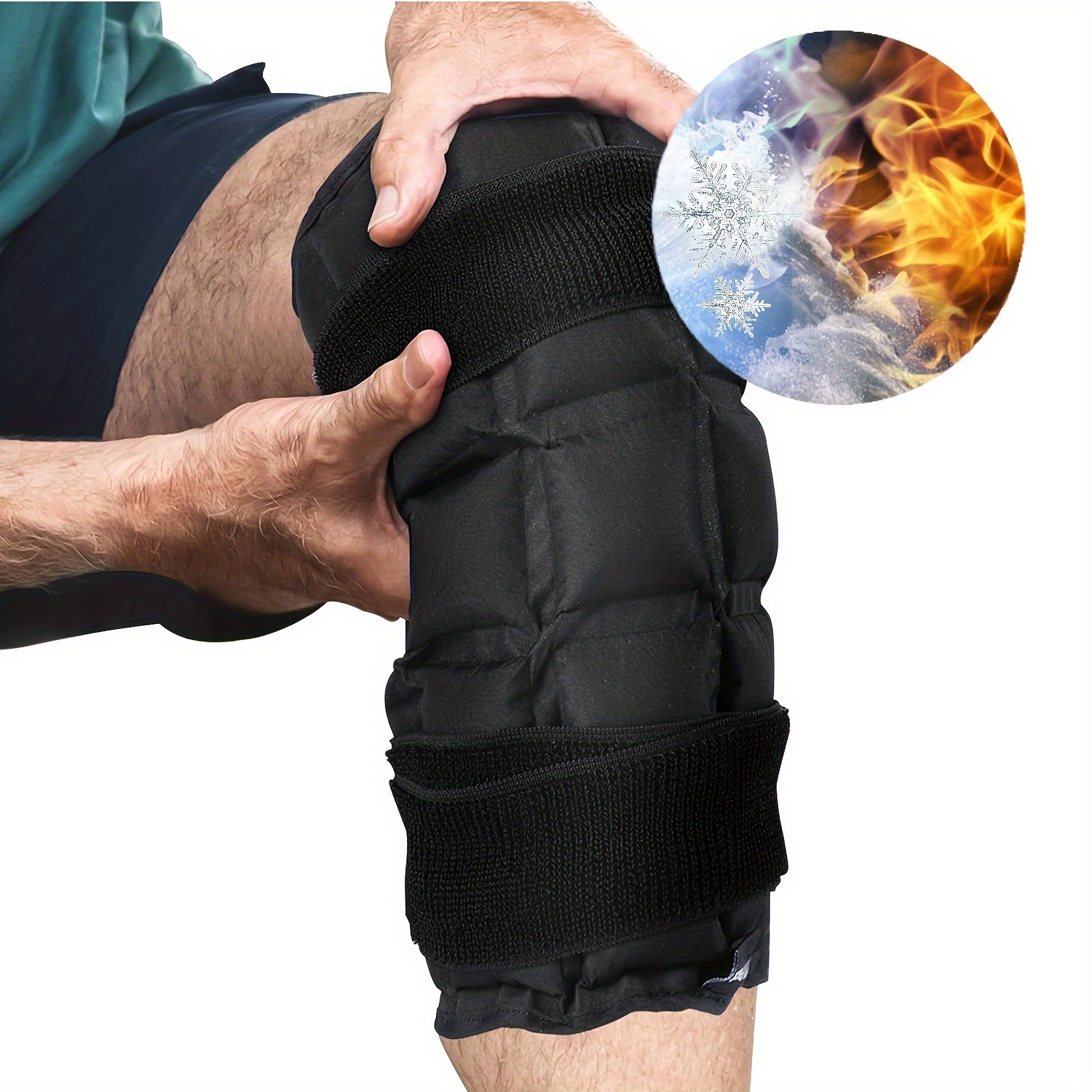 

1pc Knee Ice Pack Wrap, Gel Ice Packs For Knee, Reusable, Cold Hot Compress, Acl, Xl/xxl Knee Cold Packs For Women, Men, Athletes