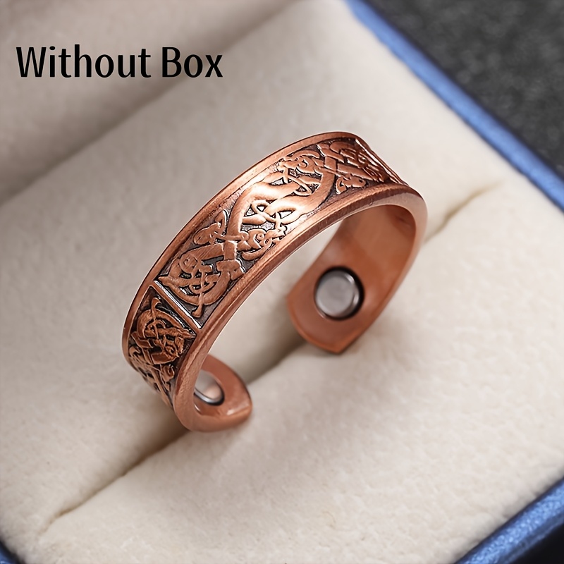 1 Copper Men Motorcycle Riding With Dragon Pattern