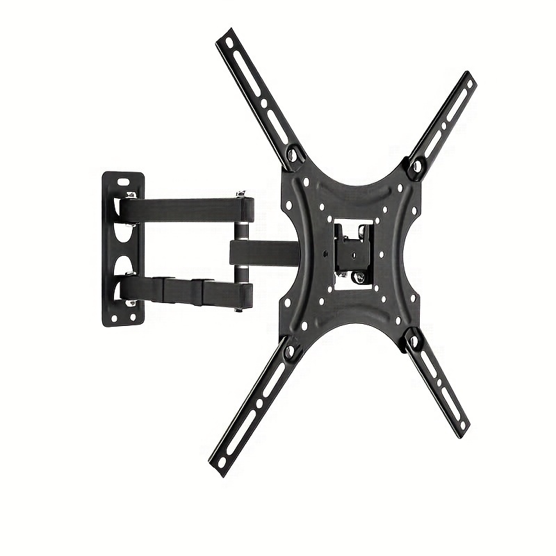 TEMU 1pc Full Tv Monitor Wall Mount, Hinged Arm With Swivel Tilt & Extension, Fits 32-55 Inches Led Lcd Flat Panel & Curved Tvs, Vesa 15.75x15.75