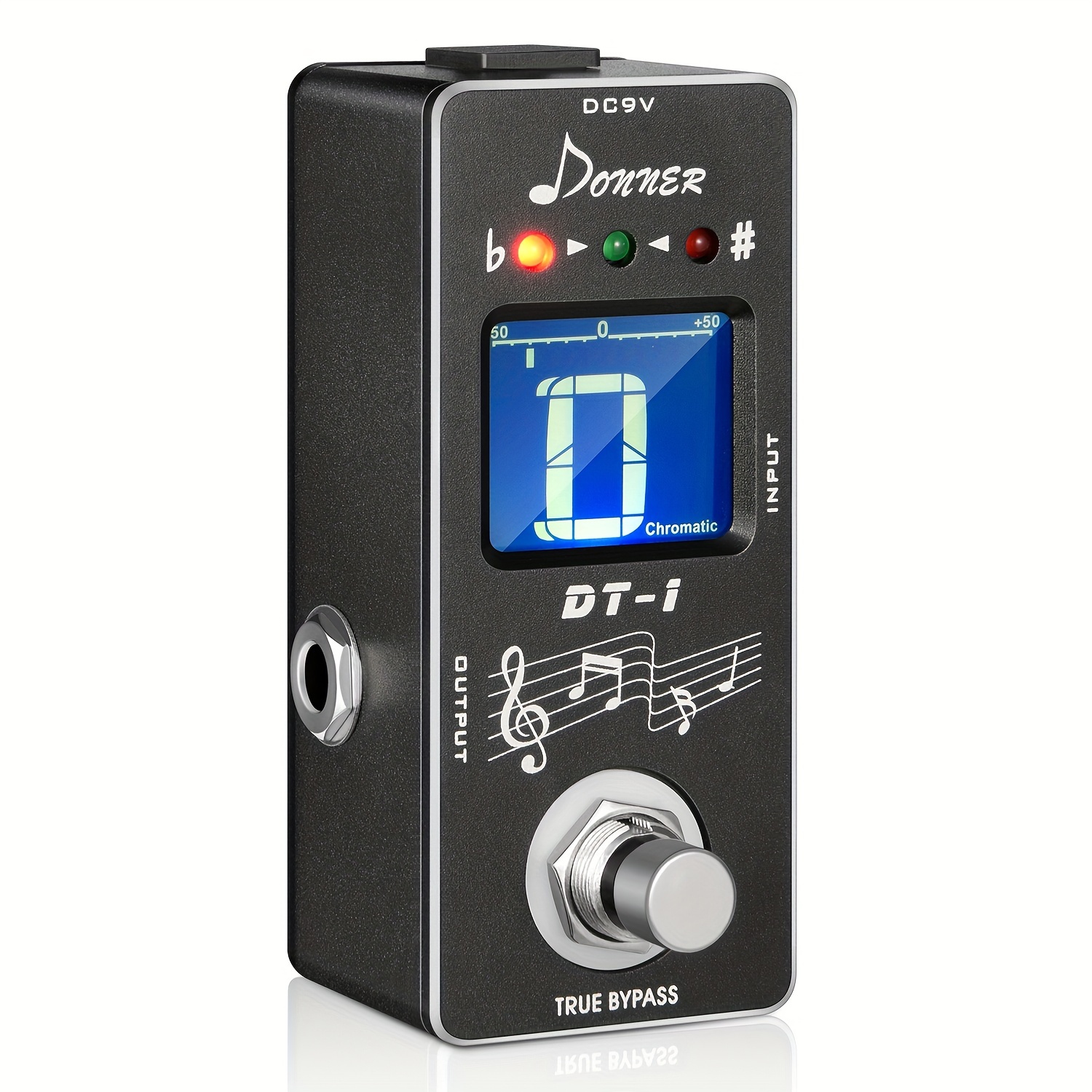 

Donner Tuner Pedal, Dt-1 Guitar Tuner Pedal With Pitch Indicator For Electric Guitar And Bass True Bypass