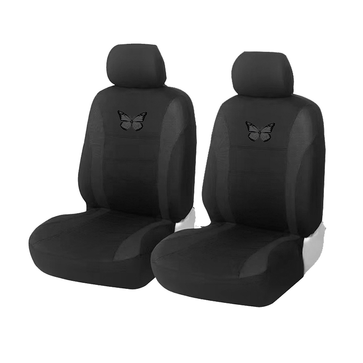E-shop 2 vordere Autositzbezüge, , Universal für kleine und mittelgroße Autos, Limousinen und SUVs, für alle Jahreszeiten