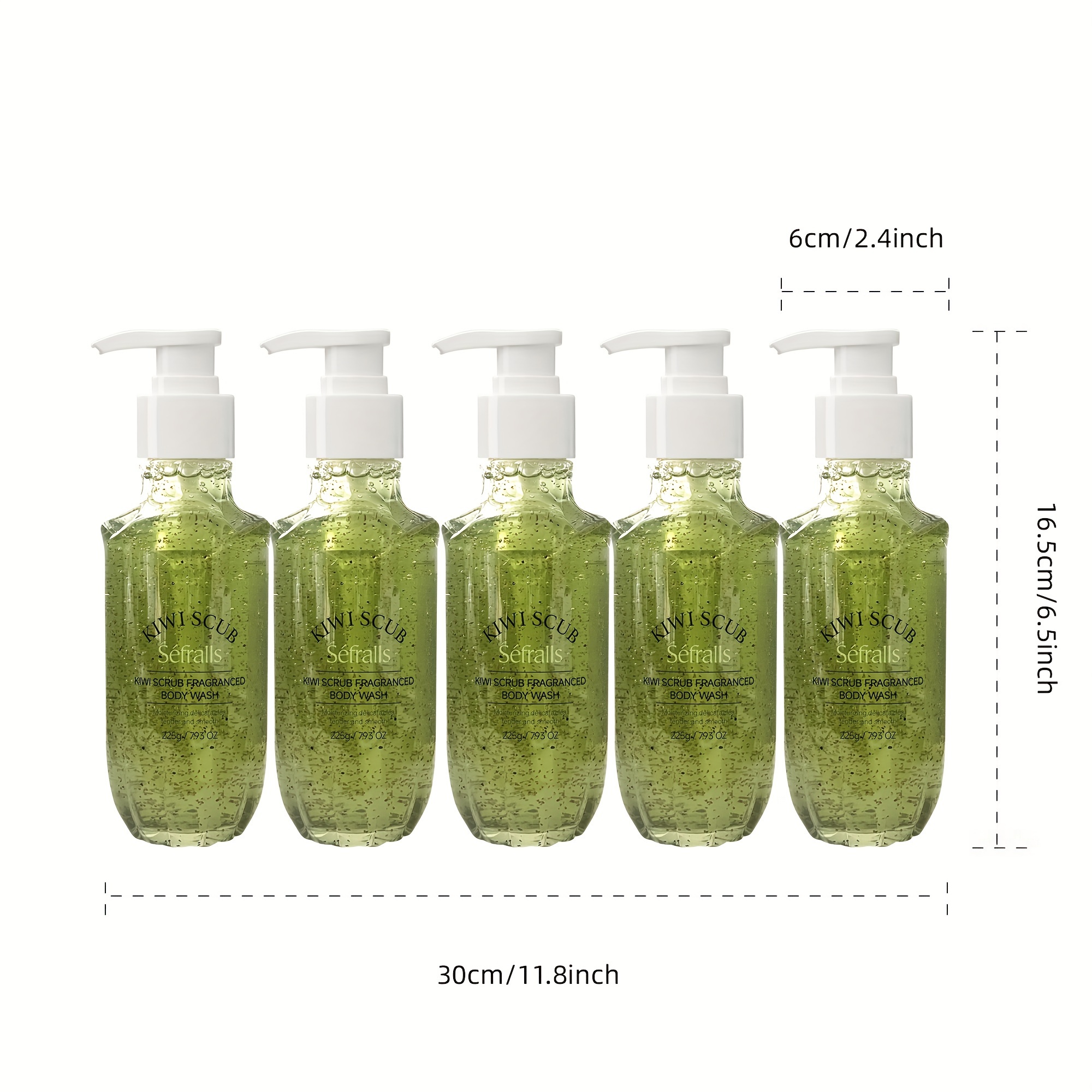 Sefralls Kiwi Gel za tuširanje 225g*5 komada, vrlo koristan gel za tuširanje, hidratantni gel za tuširanje, sadrži ekstrakt voća kivija, prirodne sastojke, dugotrajna aroma, svjež i osvježavajući gel za tuširanje, gel za tuširanje u 5 pakiranja