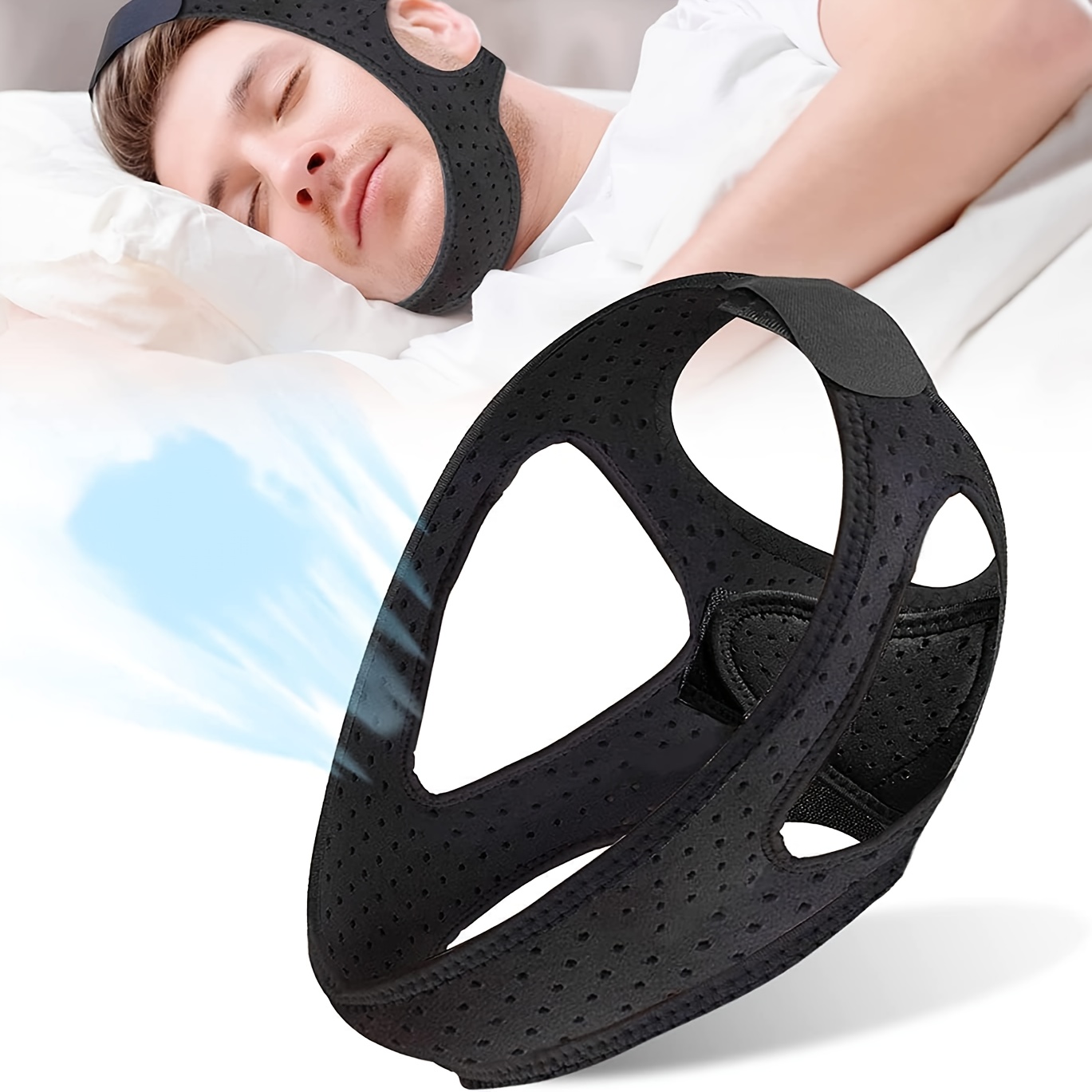 

Anti Snoring Chin Strap Adjustable Snoring Solution Anti Snoring Devices For Men And Women