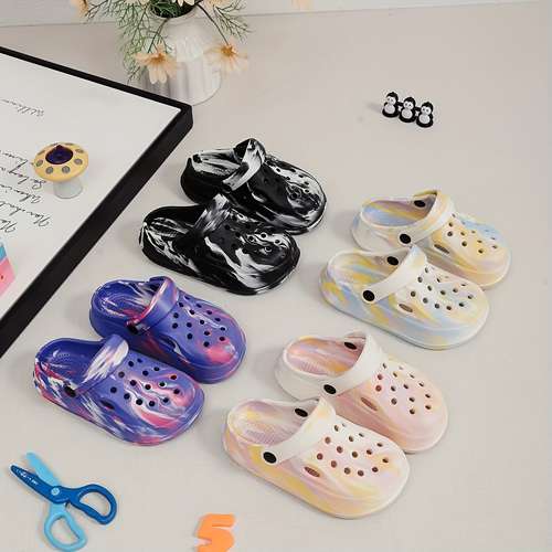 Toddler Garden Clogs & Water Shoes - Cartoon Slip-On Sandals For Boys & Girls - Beach, Pool & Shower Slippers With Adjustable Strap
