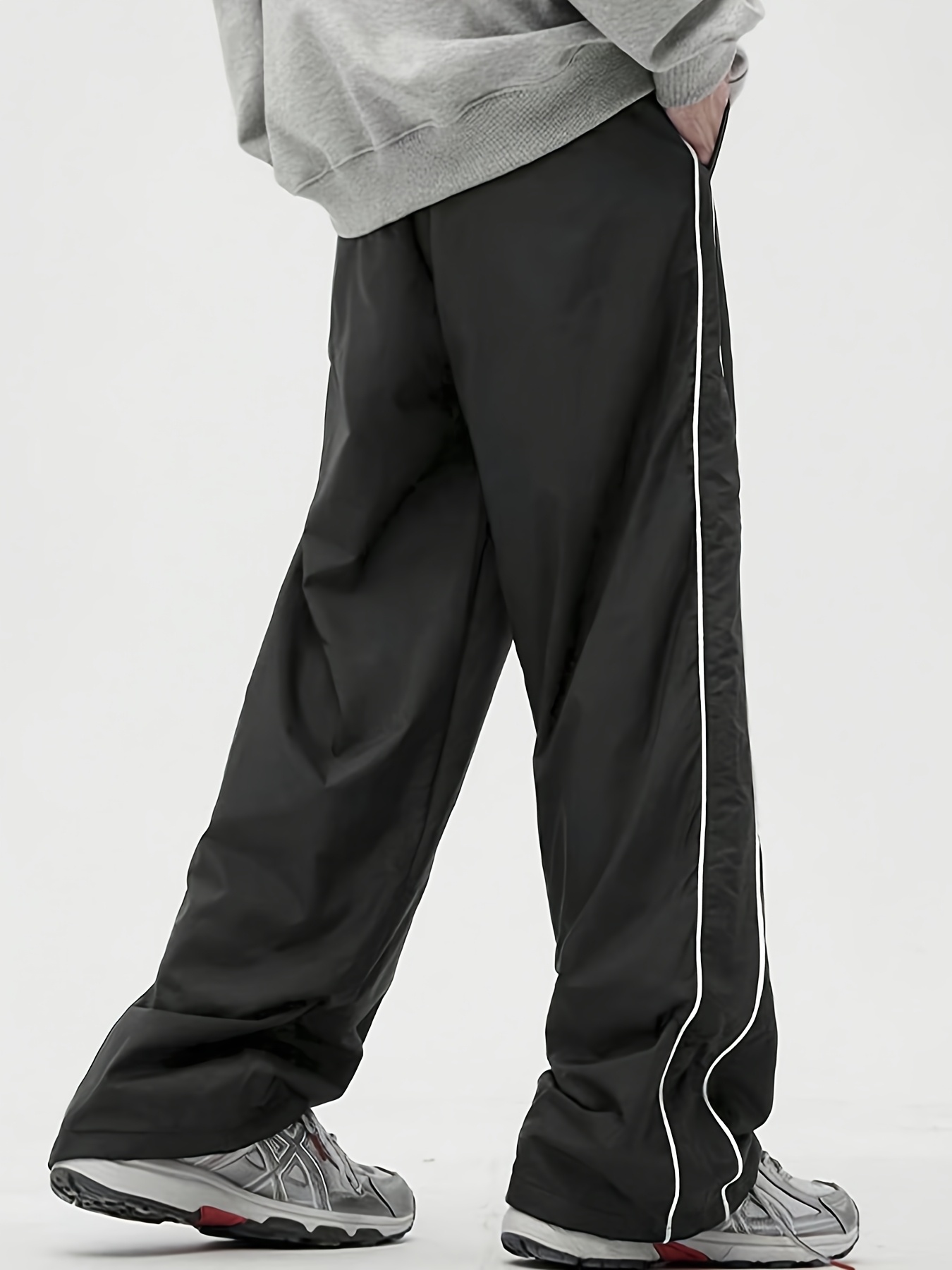 mens fashion loose track pants breathable casual Temu United Kingdom