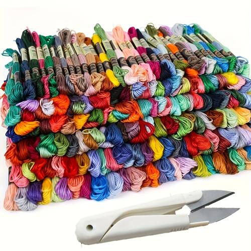 50 pcs 100 pcs embroidery thread 1pc scissors with protective cover diy mini sewing scissors multi purpose fabric yarn trimming tool essential for tailors diy handc ft friendship b celet yarn premium ow embroidery cross stitch thread