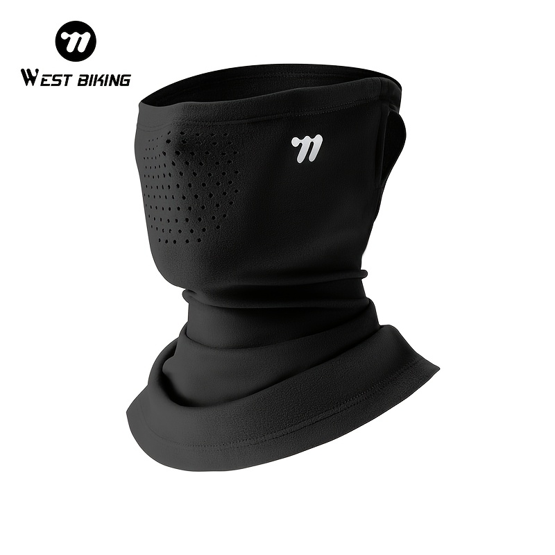 TEMU West Biking Fleece Winter Neck Gaiter, Ear Hanging Face Mask, Windproof Cold Resistant Thermal Neck Warmer, Cycling Ski Outdoor Gear, Christmas