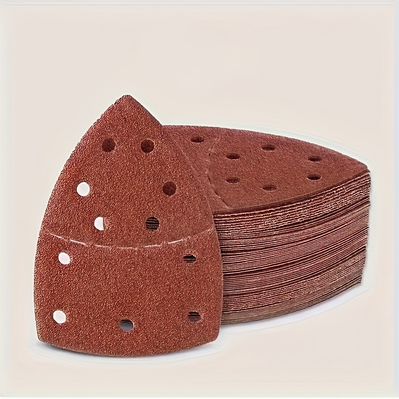 TEMU 50pcs Sandpaper Set, Suitable For Triangle Sander, Medium Grain Mouse Detail Sandpaper - High Quality Sandpaper For , Versatile, Professional