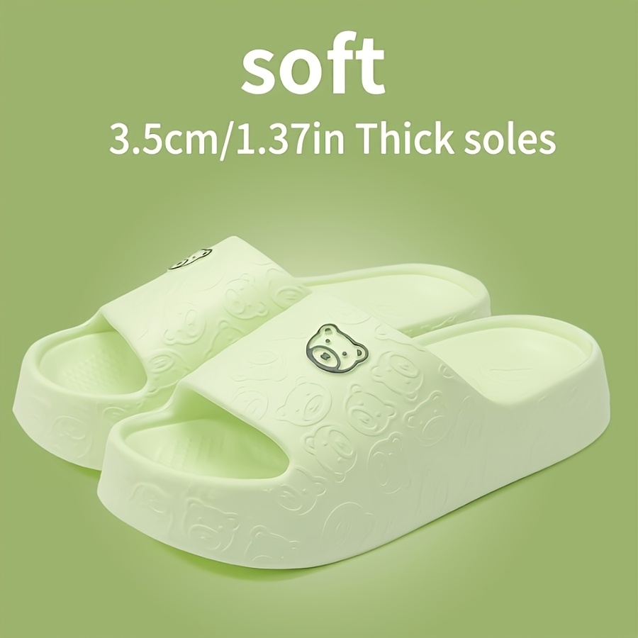 womens cute   eva slide sandals comfortable non slip washable indoor outdoor slippers in pink white and more     adorable slippers Product details 1