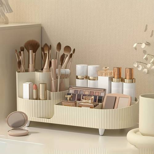 2pcs cosmetics storage box wearable nail storage box dressing table shelf large capacity storage basket desktop storage box home decoration bathroom accessories back to student dormitories valentines day gifts