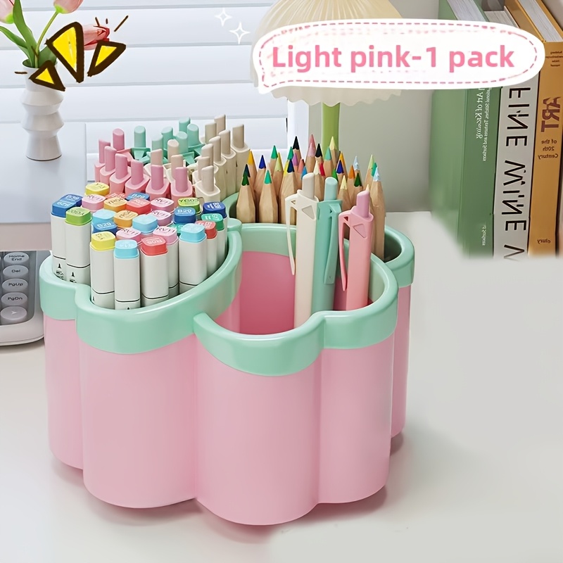 TEMU Table And Drawer Storage Pencil Holder, Pen Cup, 3 Colors , Home Office Desktop Organizer