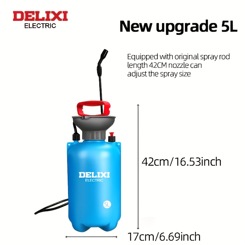 Hand Sprayer, 3l, 5l, 8l Capacity Hand Pump Sprayer With Adjustable Nozzle, With Adjustable Shoulder Straps, Suitable For Use In Gardens, , Forests, And