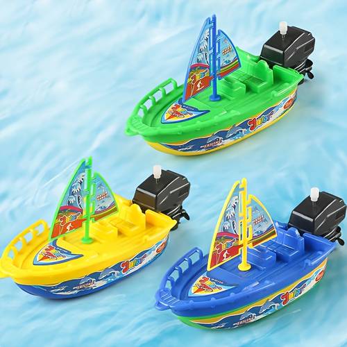 3er-set aufzieh-schlauchboot-spielzeug, für schwimmbad & wasserspaß-partyspiele -aktivitäten. ideal als geburtstagsgeschenke, gastgeschenke weihnachtsgeschenke. zufällige farbe & stil versendet