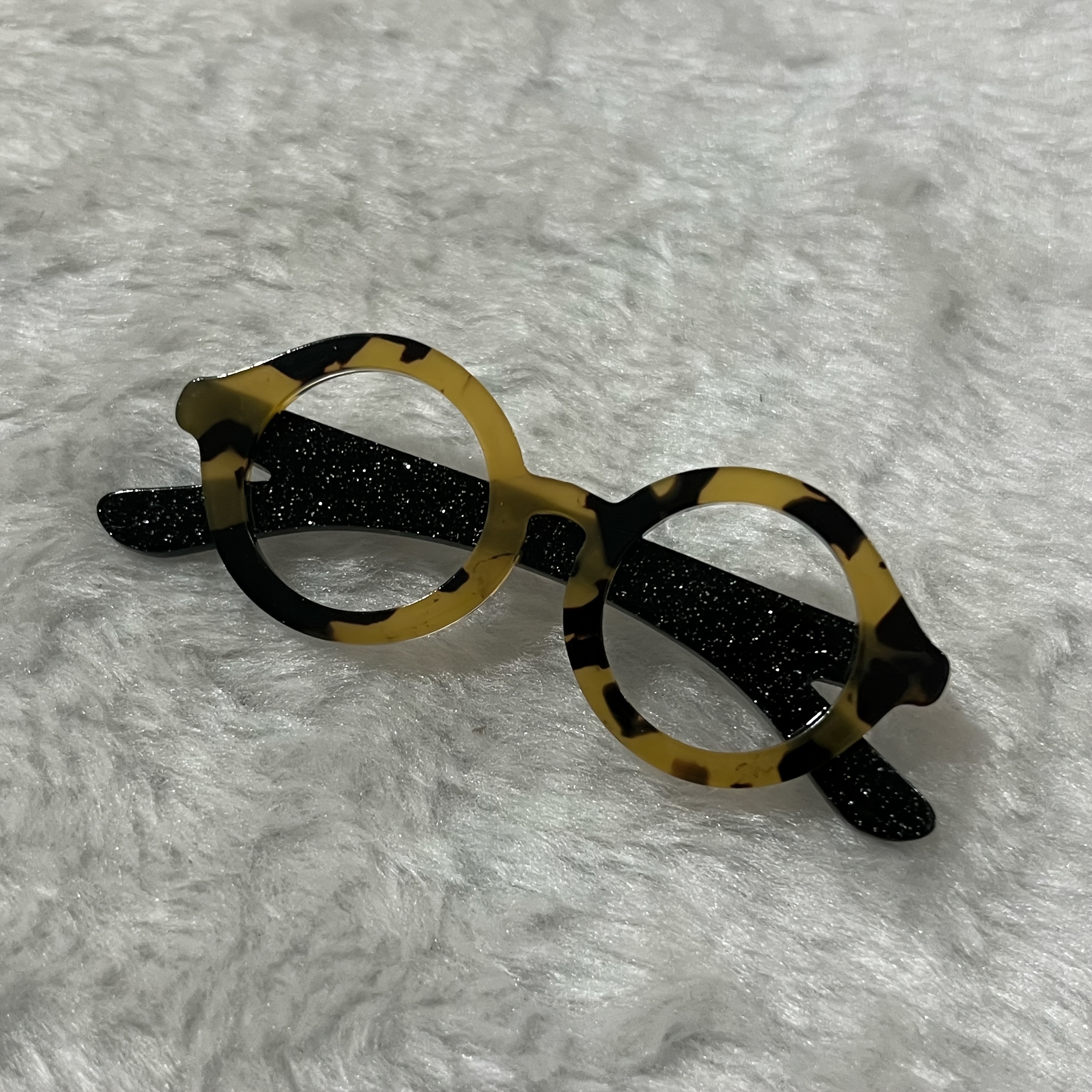 Image of Acrylic Glasses Design Brooch Women And Men Pin Acetate Fiber Accessories -