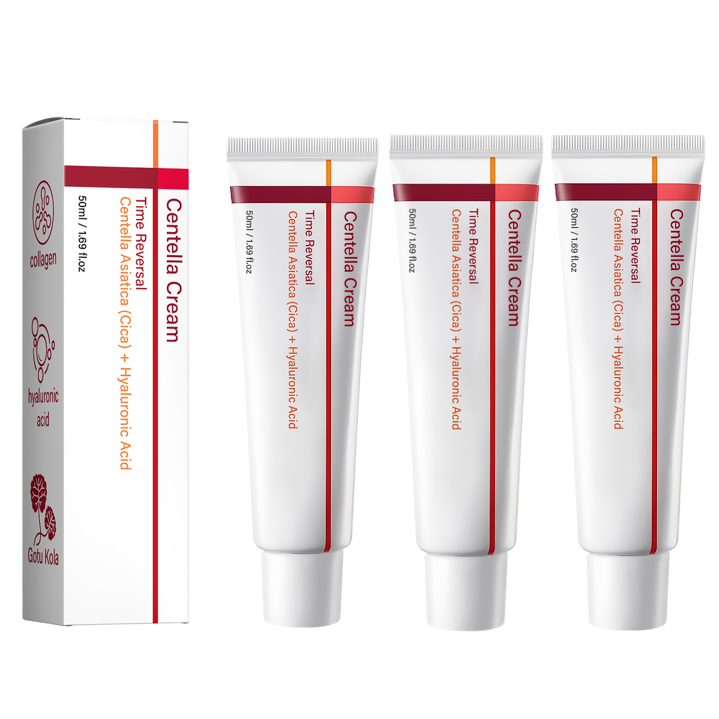 Image of Centella Asiatica Extract Collagen Cream, Skincare,collagen Reverse Madeca Cream,moisturizing And Nourishing The Skin A And , Appropriate For Types.plant Derived Squalane
