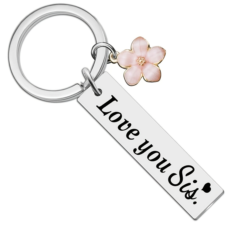 TEMU Best Sister Stainless Chain - Ideal Gift For Best Friend Girlfriend, Cute Bag Charm For Handbags And Backpacks, Friendship Decor For Women