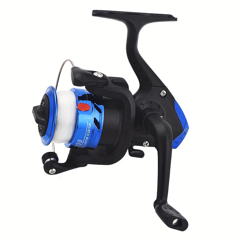 

1pc 5.2:1 Gear Ratio Spinning Reel With Fishing Line - Portable 1bb Plastic Fishing Reel For Smooth Casting And Reliable Performance