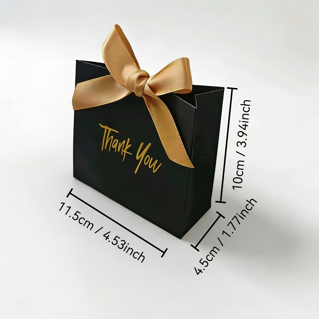 TEMU Gift For Her/him 20pcs Thank You Black Gift Box Decor, Mini Diy Creative Wedding Keepsake Gift Box, Wedding Gift Box, Packaging Box, Wedding