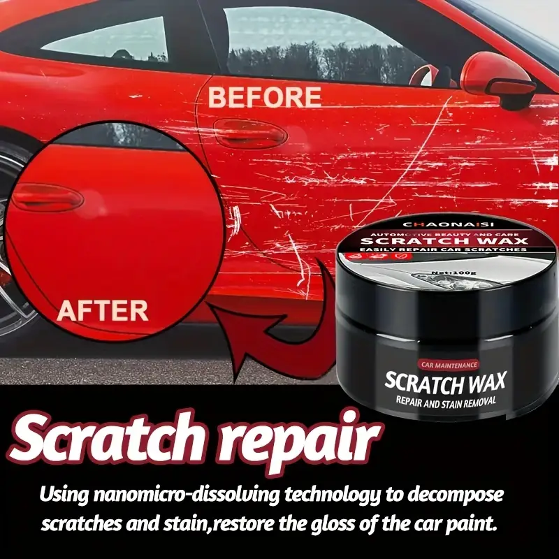 Car Scratch Remover Paste – Swirl & Paint Restorer Wax With Sponge (15ml)