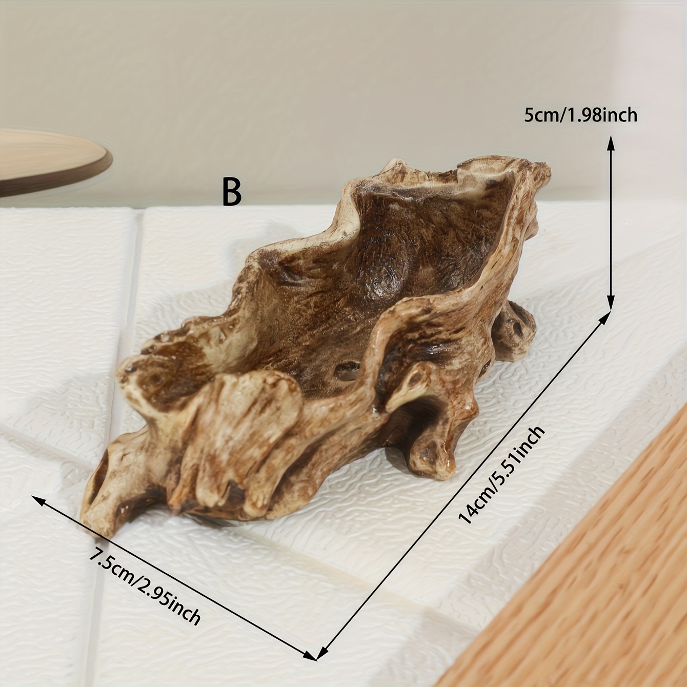 1pc Resin Creative Small Tree Root Shaped Home Decor Succulent Flower Pot