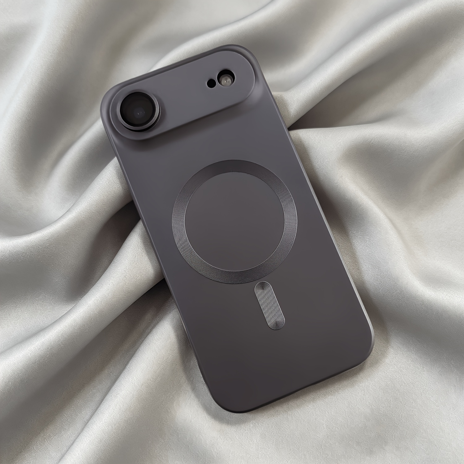 TEMU Phone Case - Minimalist Magnetic Phone Case, Anti-fingerprint Matte Protective Cover, Full Lens Protection For Iphone 17 Air