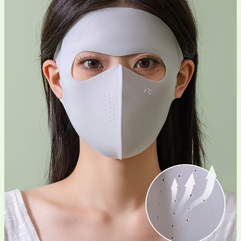 Women's Solid Color Seamless Mask for Outdoor Activities