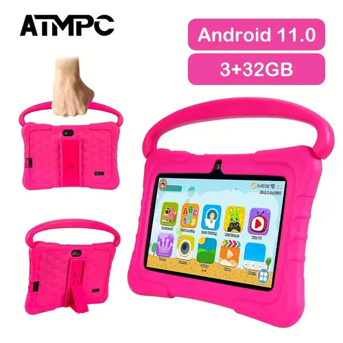 kids tablet pc with android 11 7 inch tablet 3gb 32gb rom 2 4g wifi bt 4 2 childrens learning tablet