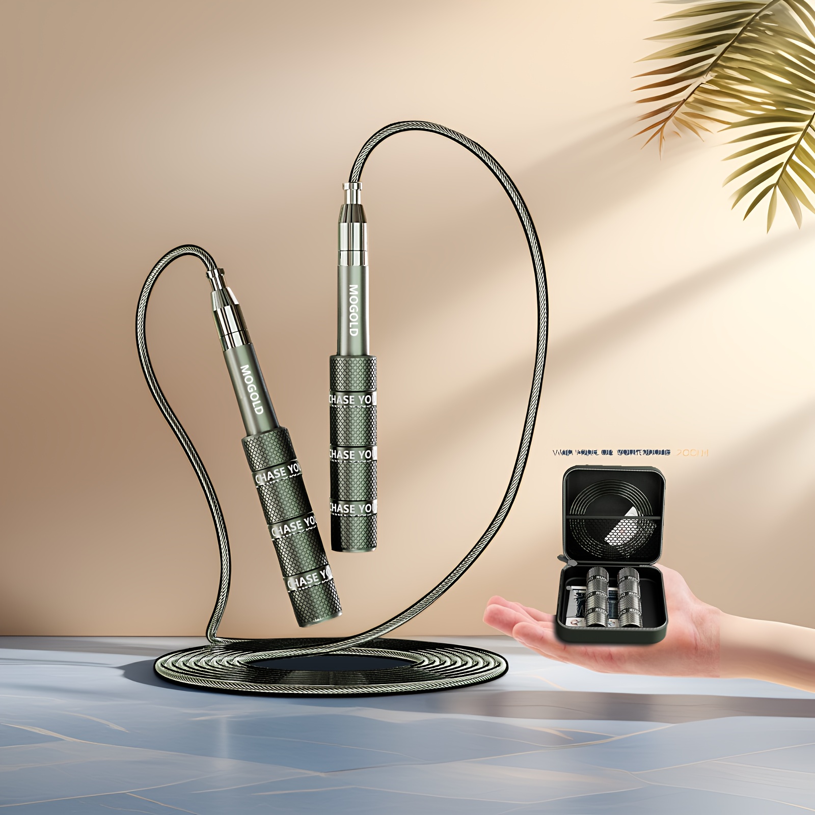 TEMU Retractable Jump Rope For Men And Women, Detachable Self-locking Boxing Jump Rope, Professional Exercise Speed Bearing Jump Rope