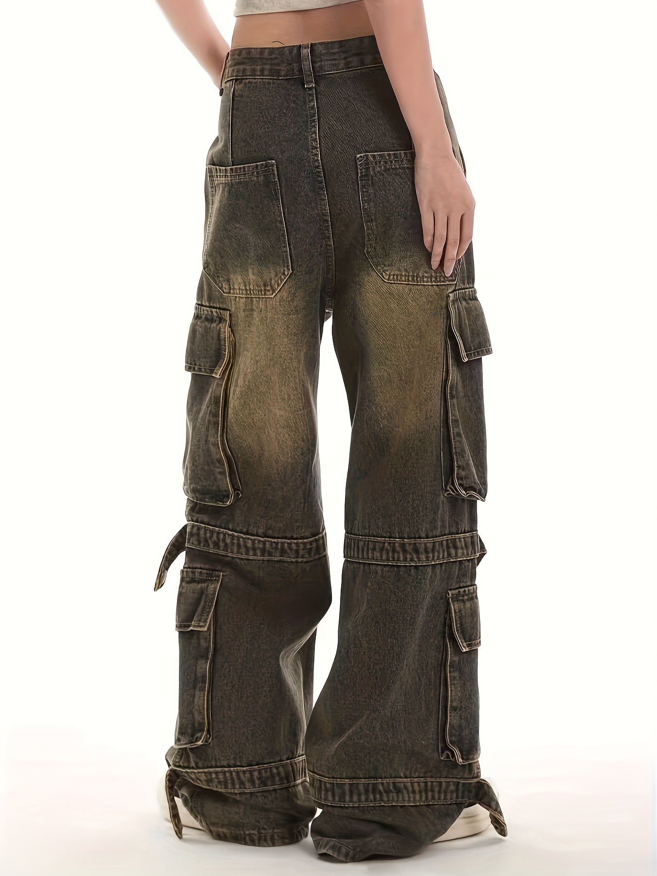 【SATIIIZ】Tyke Vintage Cargo Denim Pants SATIIIZ】Tyke Vintage Cargo Denim Pants