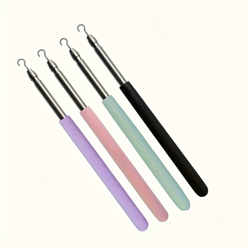TEMU 4pcs Jewelry Wearing Helper Sticks - With Ergonomic Handle & Non-slip Grip, Durable Plastic Construction For , Fast & Easy Operation For