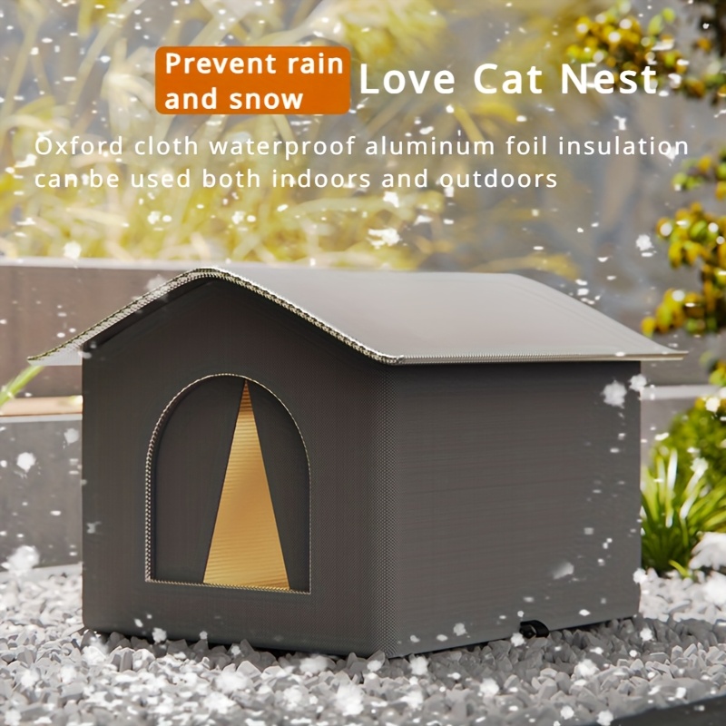 

-shaped Shelter - Waterproof, Rainproof Outdoor Nest With Large Space, Oxford Cloth, Protection, For Winter