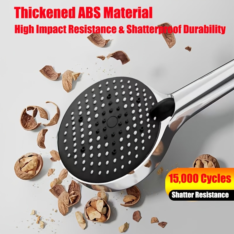7-Function Handheld Showerhead with Protective Hose