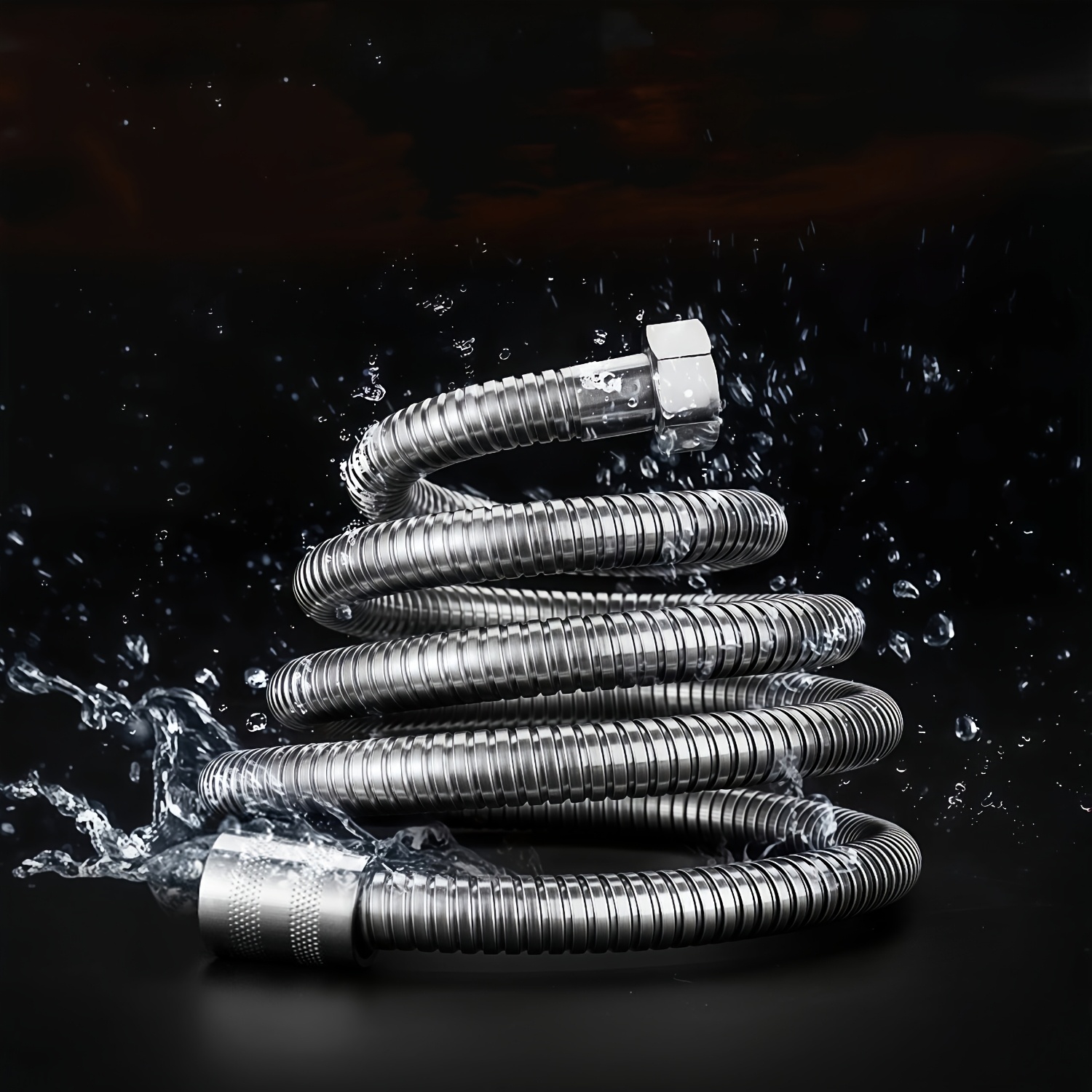 Flexible Anti-Twist Shower Hose, Leak-Proof Replacement Pipe